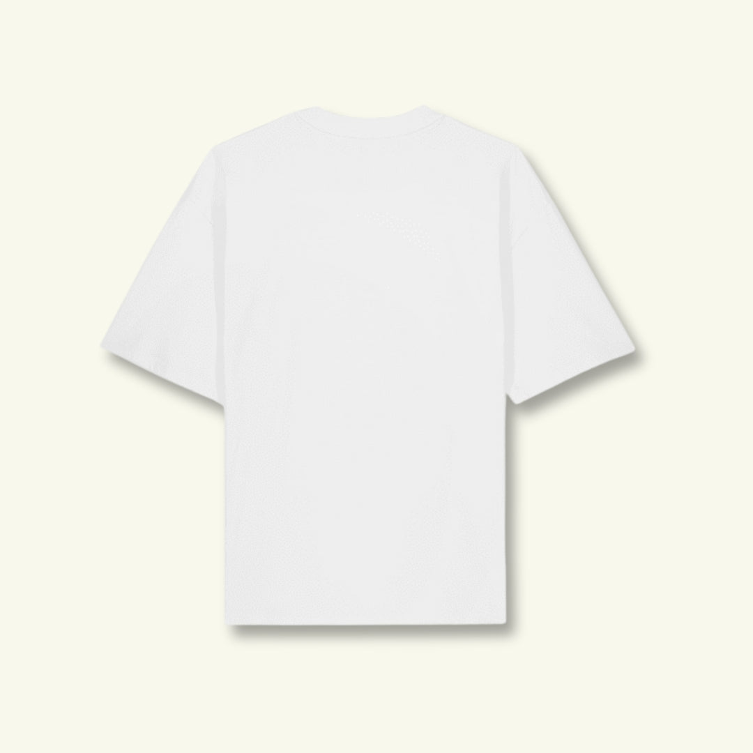 unisex late tee white