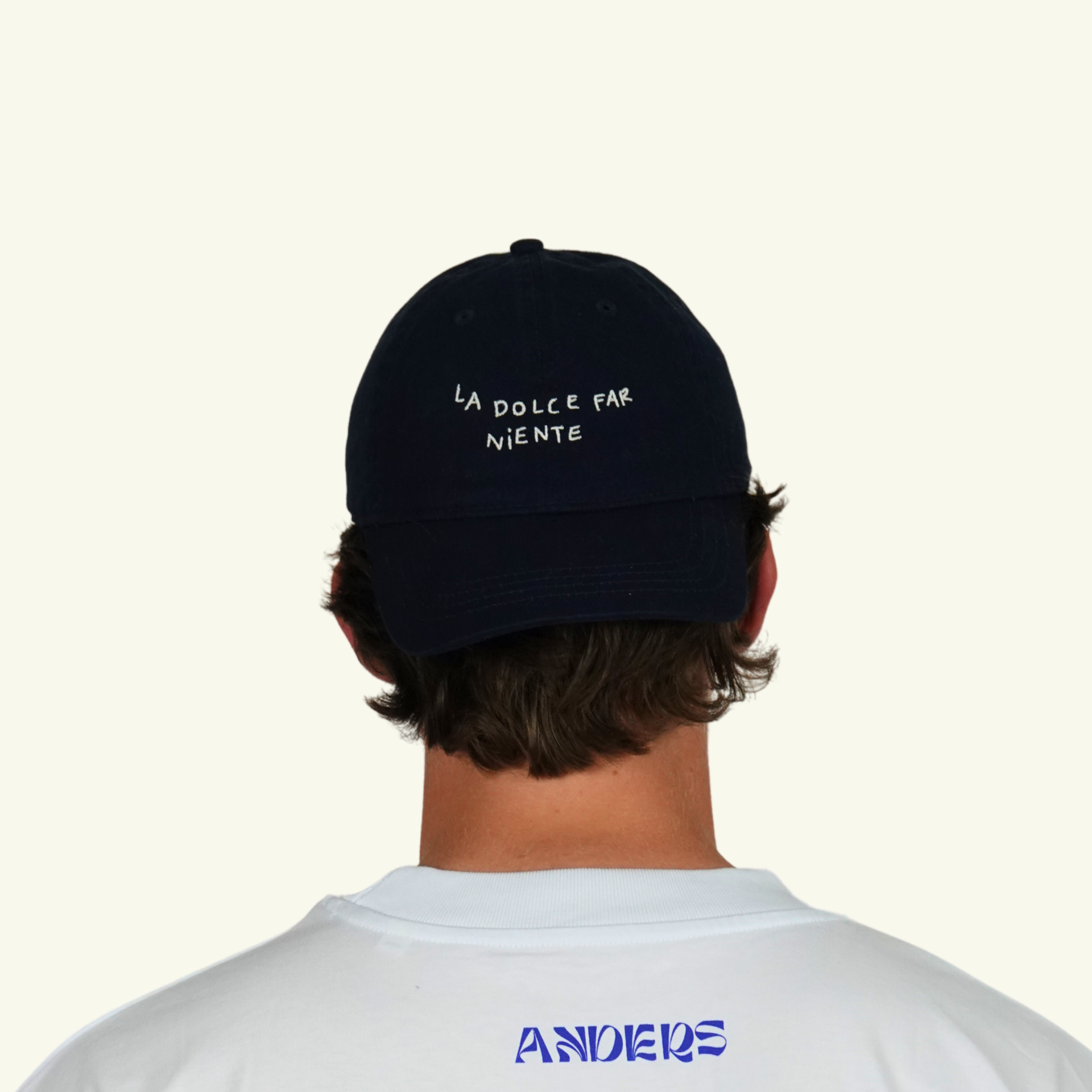 unisex la dolce far niente cap navy