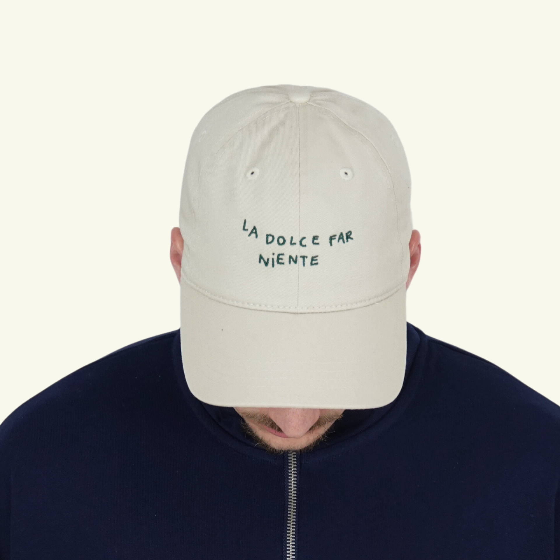 unisex la dolce far niente cap beige