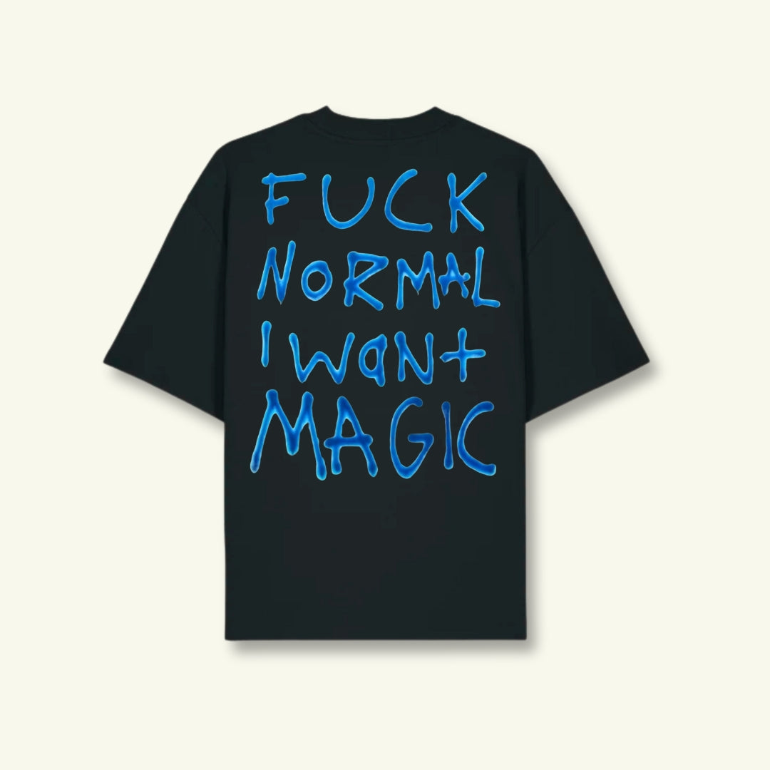 unisex magic tee black
